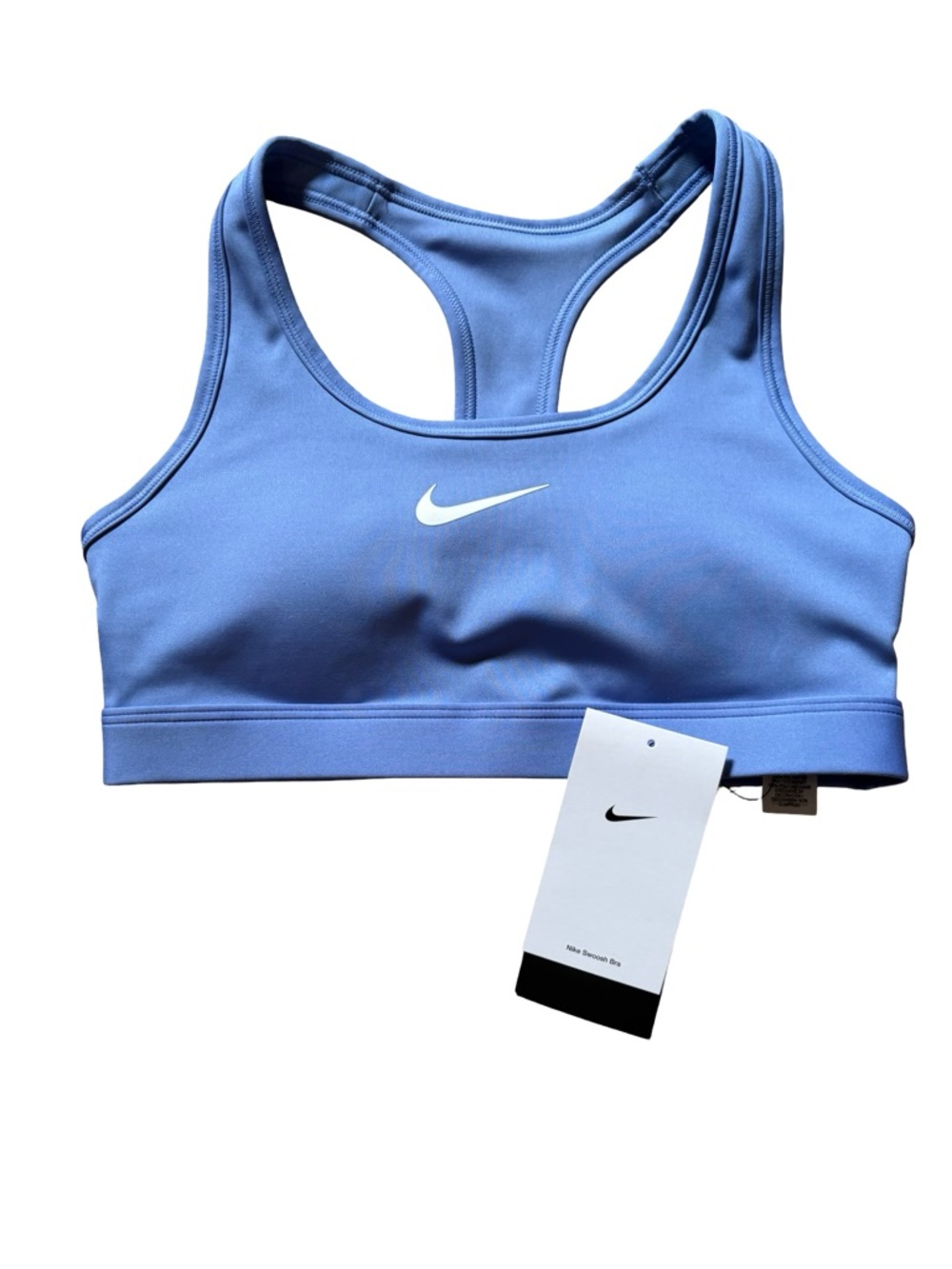 Nike Swoosh Medium Support Padded Sports Bra Royal Pulse Blue Lilac XS NWT